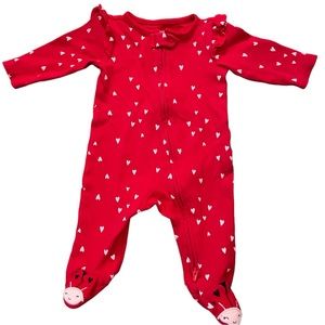 Just one you (made for Carter’s) zippered footed onesie, size 3mo